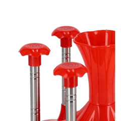 6 Piece Glass Holder Set - Upside Down Mug Drying Rack with Glass Drainer and Storage Functionality