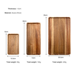 Acacia Pack of 3 Beautiful Wooden Serving Trays