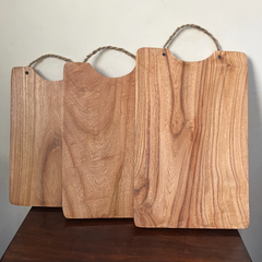 Twin Handle Wooden Cutting Board