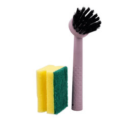 Cleaning Set, Dish Soap Dispenser Pump with Kitchen Scrub Brushes 3in1