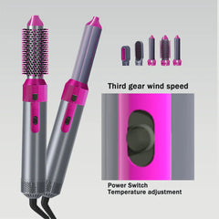 5-in-1 Hot Air Brush Styler | Hair Dryer, Volumizer & Multi-Function Hair Styling Tool