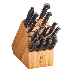15-Piece Premium Stainless Steel Kitchen Knife Set with Bamboo Storage Block