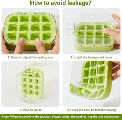 2 in 1 Ice Cube Tray with Bottle
