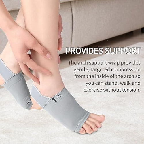 Adjustable Foot Arch Support Sleeve – Comfortable Foot Pain Relief Compression Wrap