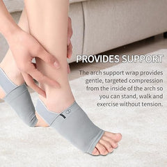 Adjustable Foot Arch Support Sleeve – Comfortable Foot Pain Relief Compression Wrap