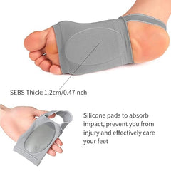 Adjustable Foot Arch Support Sleeve – Comfortable Foot Pain Relief Compression Wrap