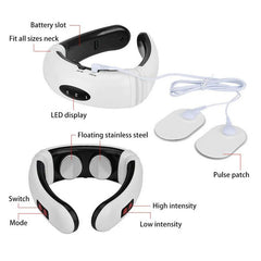 Electric Neck Massager with Heat Therapy – Portable Cervical Neck Relaxation & Pain Relief Device  Description: