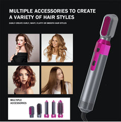 5-in-1 Hot Air Brush Styler | Hair Dryer, Volumizer & Multi-Function Hair Styling Tool