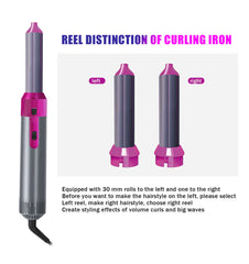 5-in-1 Hot Air Brush Styler | Hair Dryer, Volumizer & Multi-Function Hair Styling Tool
