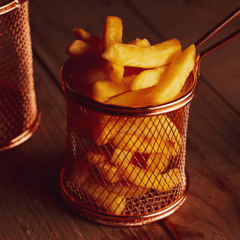 Iron Fried Basket, Strong and Long Handle 15.5X8X8.5CM