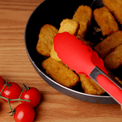 Nylon Food Tong Premium Locking Kitchen Tongs with Nylon Tips 23CM