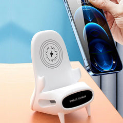 Portable Mini Chair Wireless Charger Phone Holder