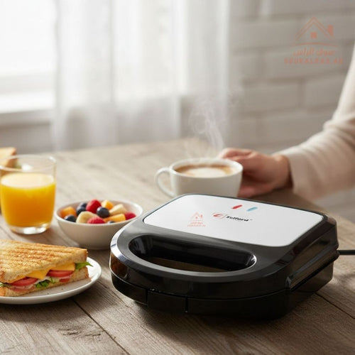 Telford Sandwich Maker | Non-Stick Cooking Plate | Cool Touch Handle & Lock | Power & Ready Indicator Lights | 1-Year Warranty