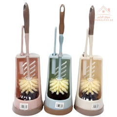 Venice Premium Toilet Brush with Holder – Deep Cleaning 360° Bristles | Hygienic Bathroom Cleaning Set | Assorted Colors